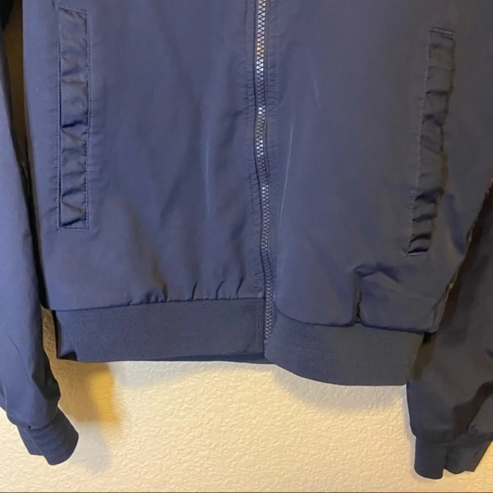 Nike Women's Navy Bomber Zip‎ Up Jacket Size Small
